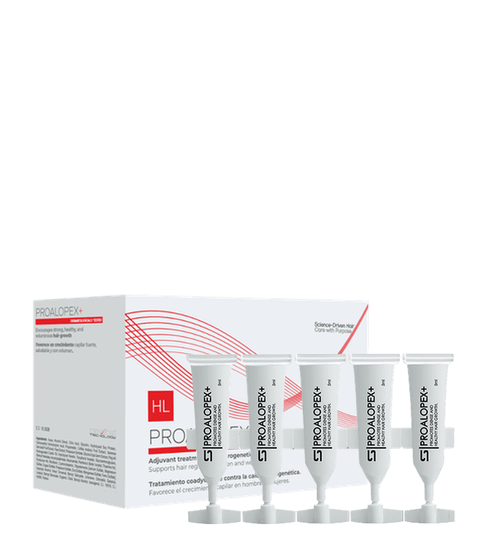 Proalopex+ hair growth treatment ampoules with box