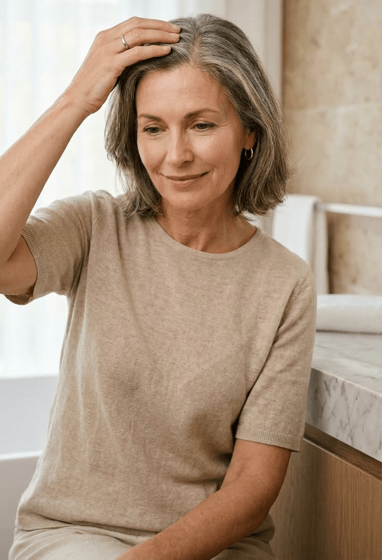 hair changes around menopause — simone trichology