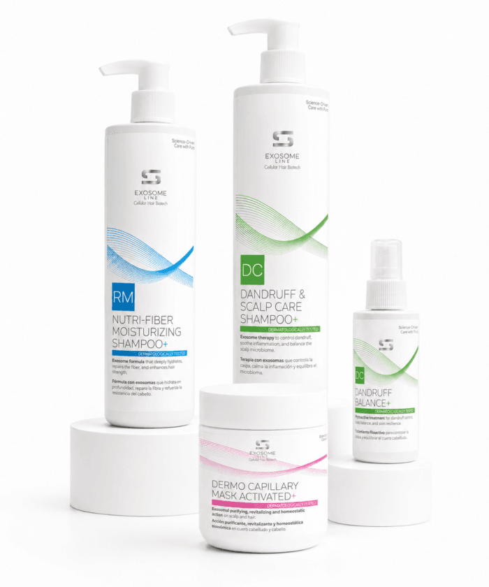 Simone Dry Dandruff Routine – sada péče o lupy ve 3 krocích s maskou, šamponem a bezoplachovým přípravkem