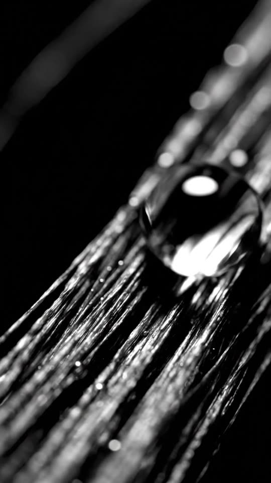 Serum droplet absorbing into a hair fibre under macro magnification — SIMONE TRICHOLOGY hair loss treatments