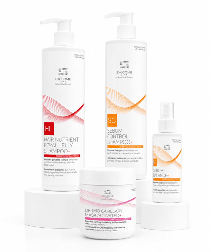 Simone Intensive Oil-Control Routine — 3kroková sada pro velmi mastnou pokožku hlavy: šampony Sebum Control a Hair Nutrient s mateří kašičkou, dermokapilární maska ​​a Sebum Balance