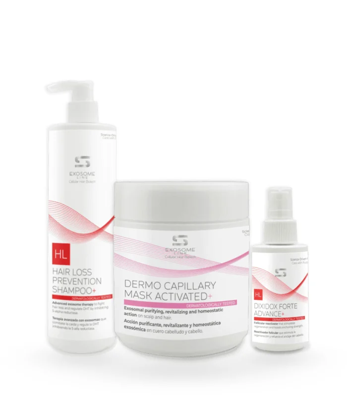 SIMONE Anti-Hair Fall Routine: Hair Loss Prevention Shampoo+, Dermo Capillary Mask Activated+ and Dixidox Forte Advance+