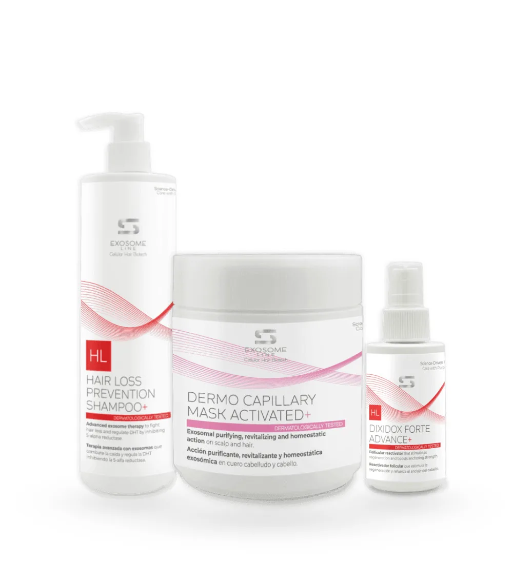SIMONE Anti-Hair Fall Routine: Hair Loss Prevention Shampoo+, Dermo Capillary Mask Activated+ and Dixidox Forte Advance+